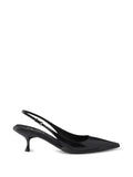 Prada brushed leather slingback pumps