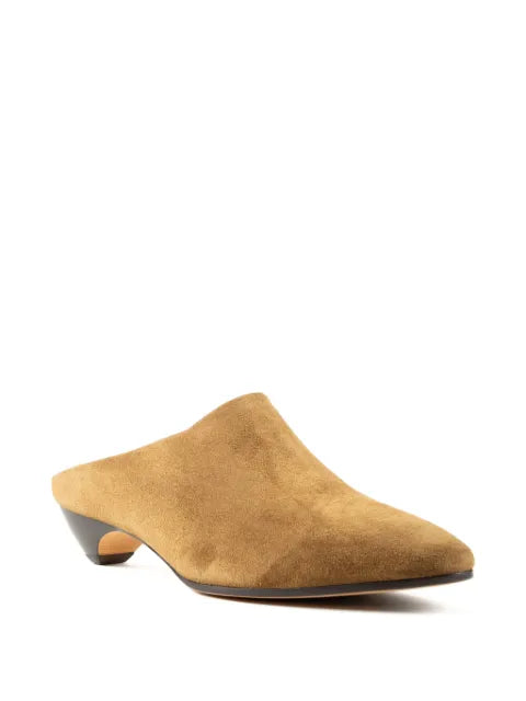 Le Monde Beryl Allegra suede almond-toe mules