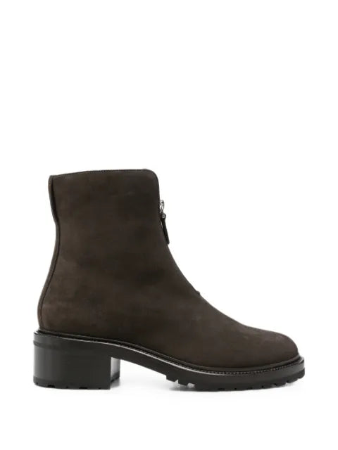The Row leather ankle boots