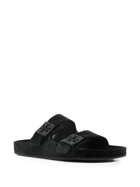 Tory Burch velvet buckle-fastening sandals
