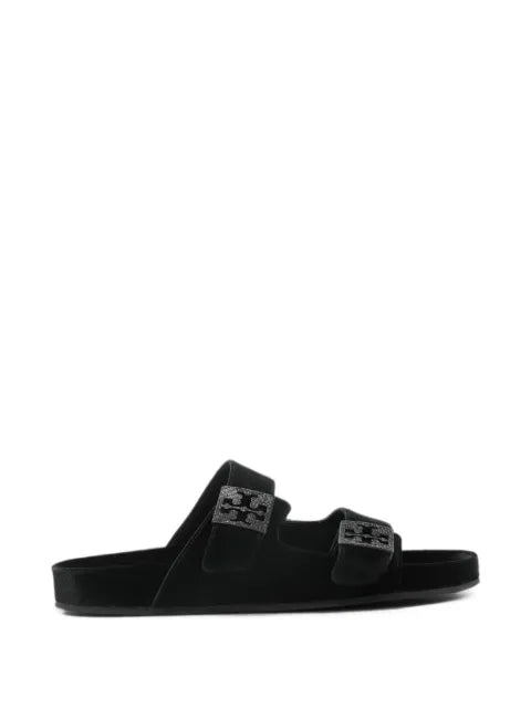 Tory Burch velvet buckle-fastening sandals