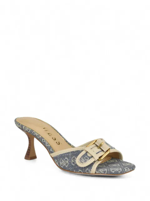 GUESS USA Dista mid-heel open-toe buckle sandals