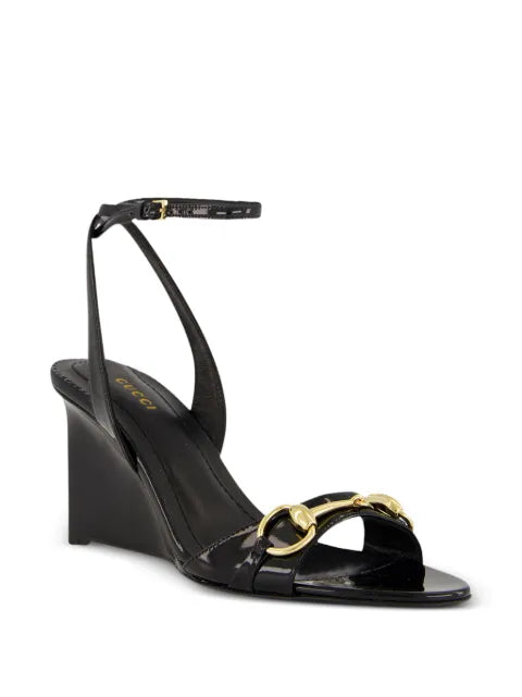 Gucci Donna Horsebit wedge sandals