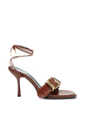 Diesel D-Cocco ankle-wrap sandals in leather