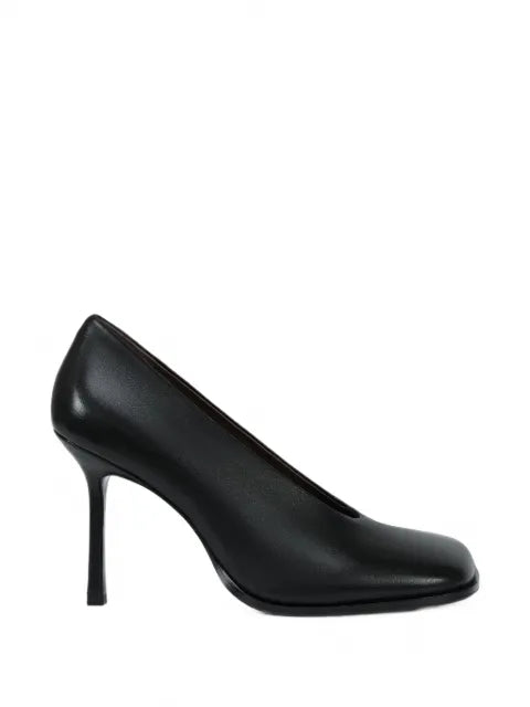 POTAMY square-toe leather pumps