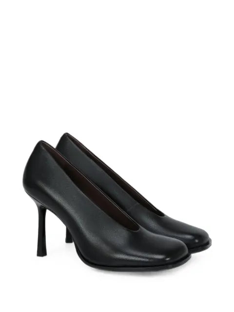 POTAMY square-toe leather pumps