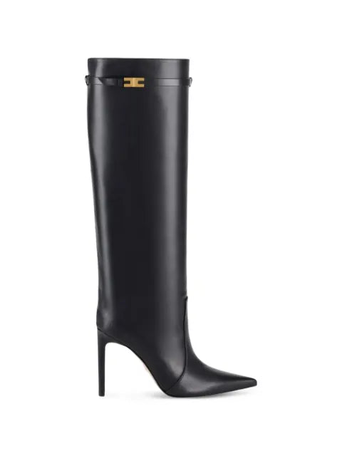 Elisabetta Franchi boots in nappa-effect calfskin