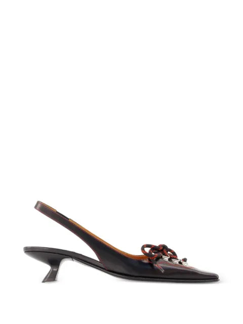 Marni lace-up slingback pumps