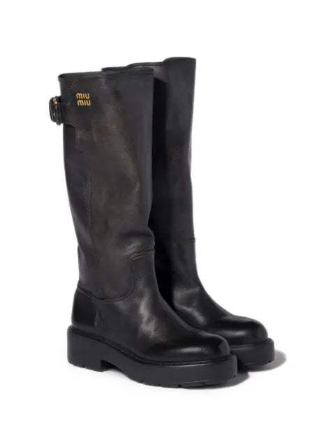 Miu Miu leather boots