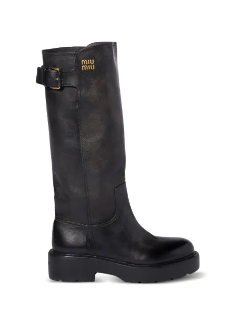 Miu Miu leather boots