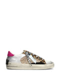 Crime London SK8 Deluxe glitter-panel leopard-print sneakers