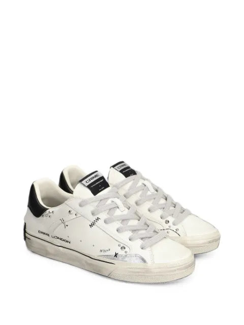 Crime London Deconstructed stud-embellished sneakers
