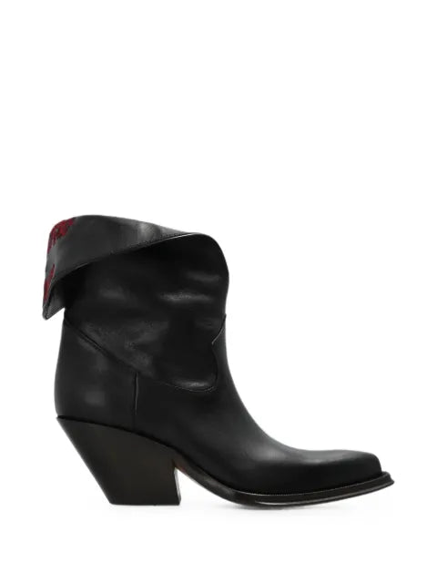 Chloé Azelan embroidered leather cowboy boots
