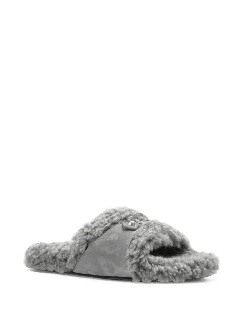 Balenciaga Furry buckled slides
