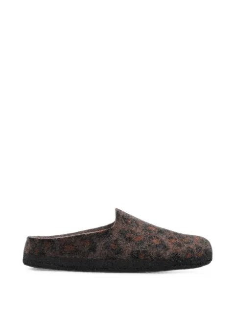 Birkenstock Amsterdam Wrapped Dip leopard-print mules