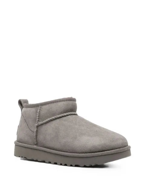 UGG Classic Ultra Mini suede shearling-lined boots