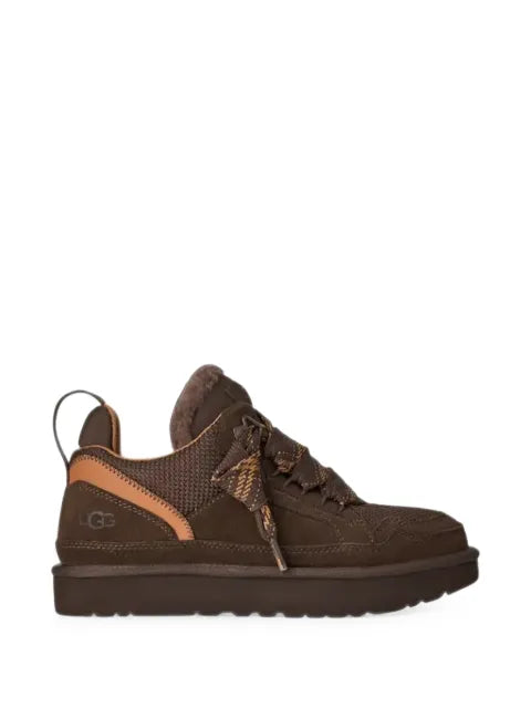 UGG shearling-trim panelled sneakers