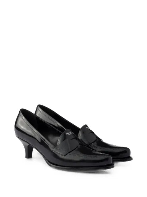 Prada Brushed leather loafers
