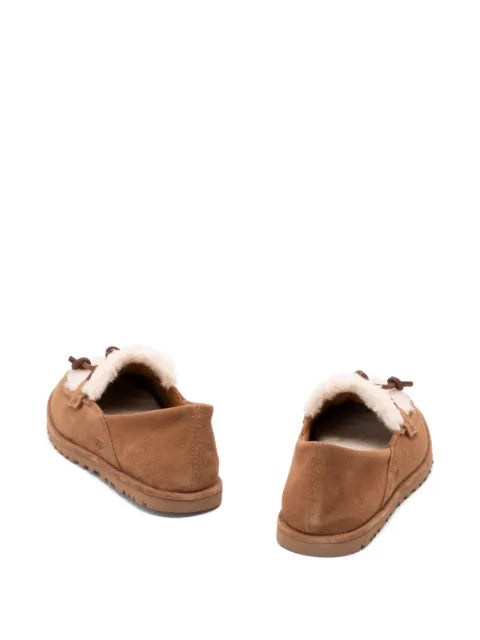 UGG Zora shearling-trim suede loafers