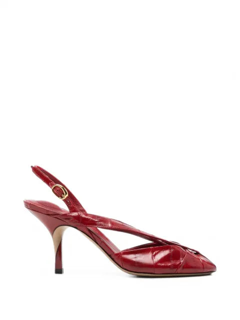 Jacquemus The Poisson leather slingback pumps