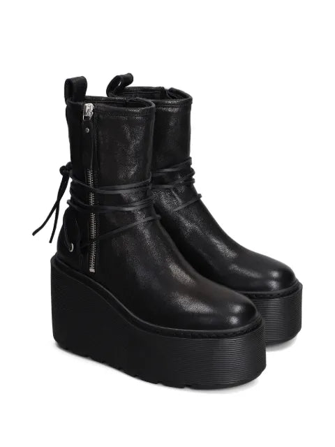 Vic Matie Rock wrap-around platform ankle boots