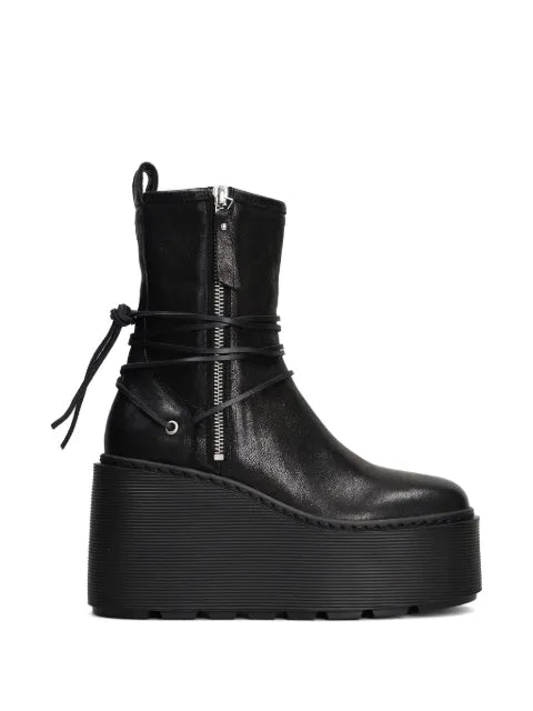Vic Matie Rock wrap-around platform ankle boots