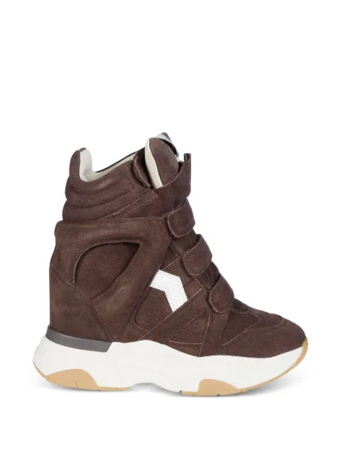 ISABEL MARANT Balskee suede wedge sneakers