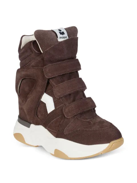 ISABEL MARANT Balskee suede wedge sneakers