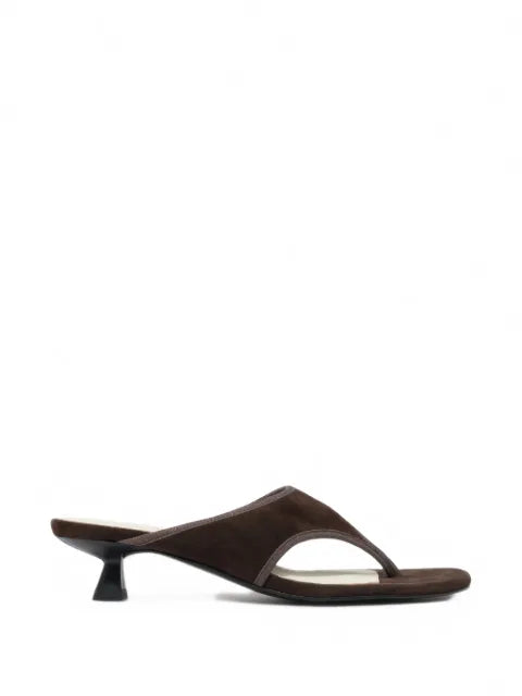 BIMBA Y LOLA brown suede heeled sandals