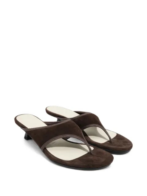 BIMBA Y LOLA brown suede heeled sandals