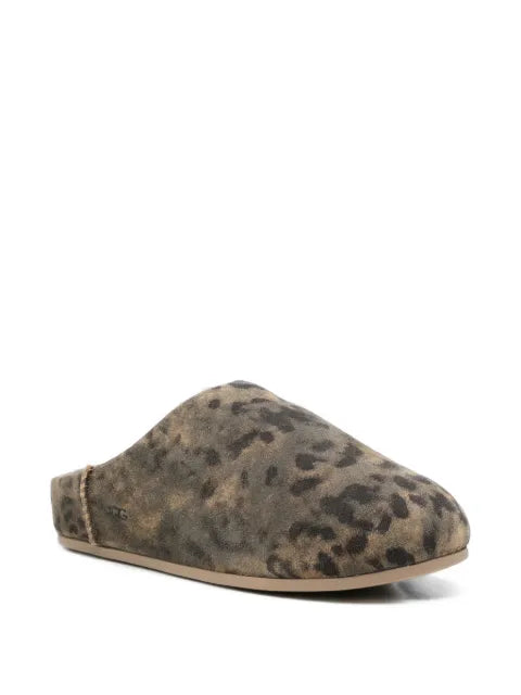 UGG Elea leopard-print shearling slippers