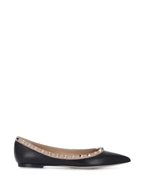 Valentino Garavani Rockstud point-toe flat pumps