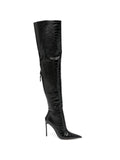 TOM FORD croc-effect over-the-knee boots