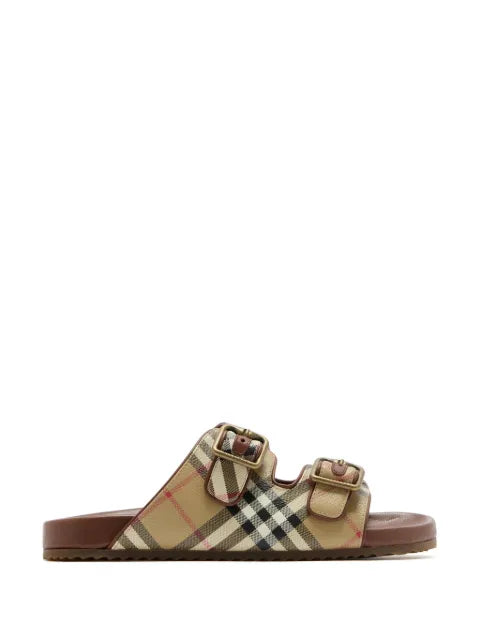 Burberry Check and leather Urchin sandals