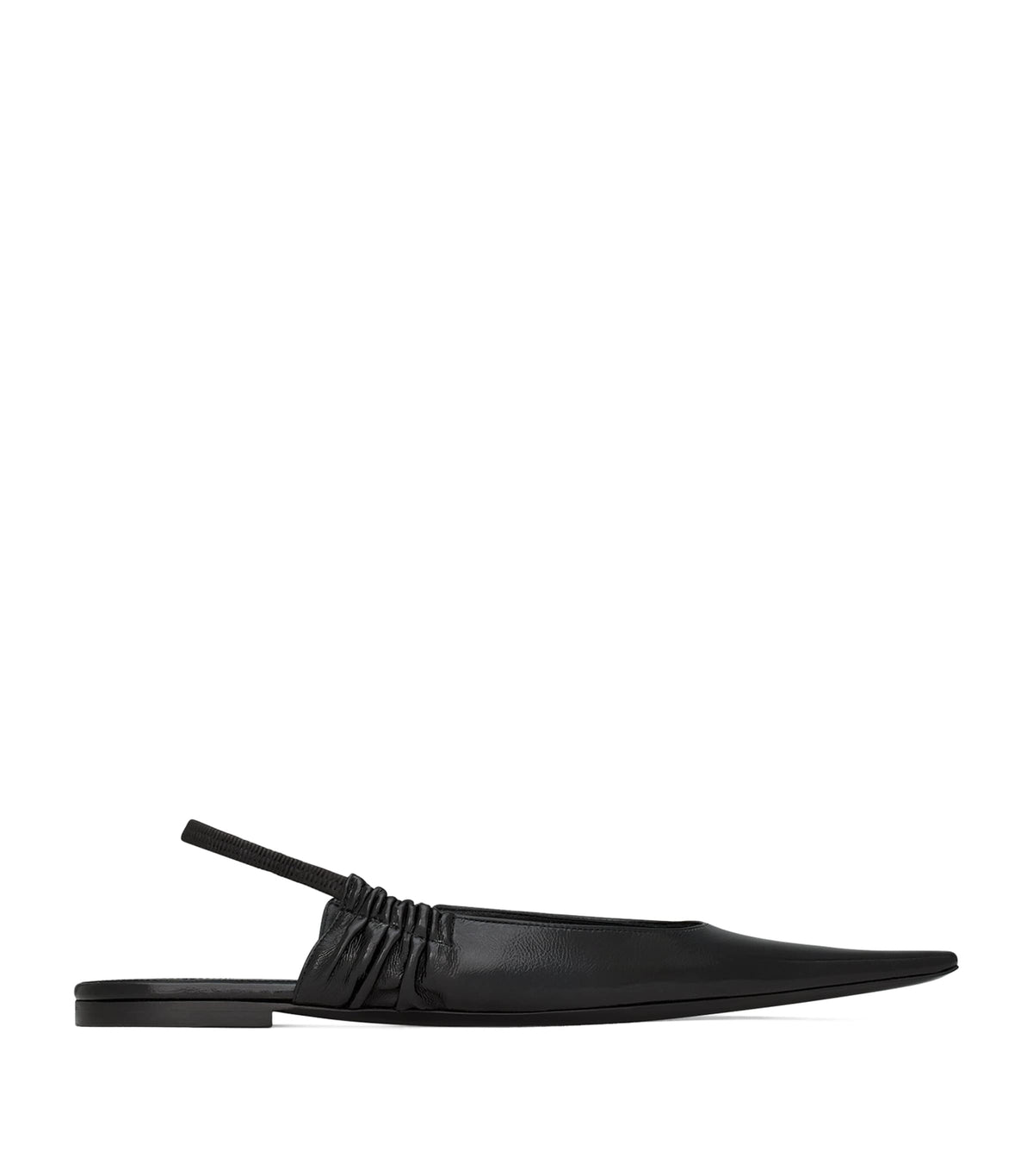 Saint Laurent Leather Anne-Marie Slingback Flats