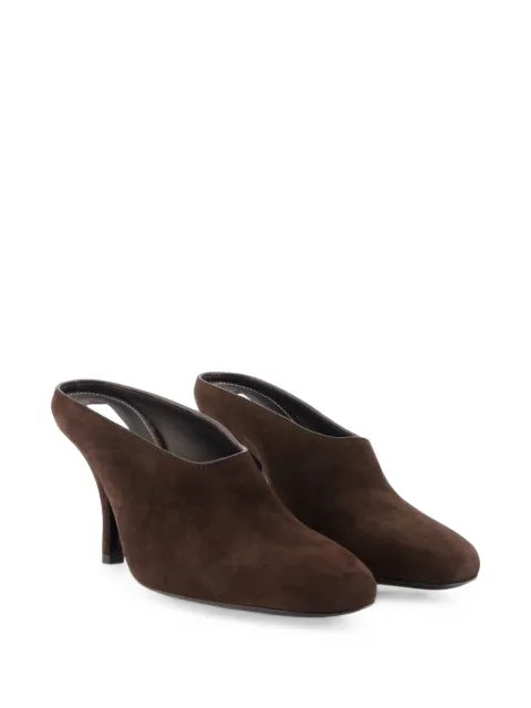 TOTEME Contour suede mules brown