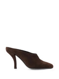 TOTEME Contour suede mules brown