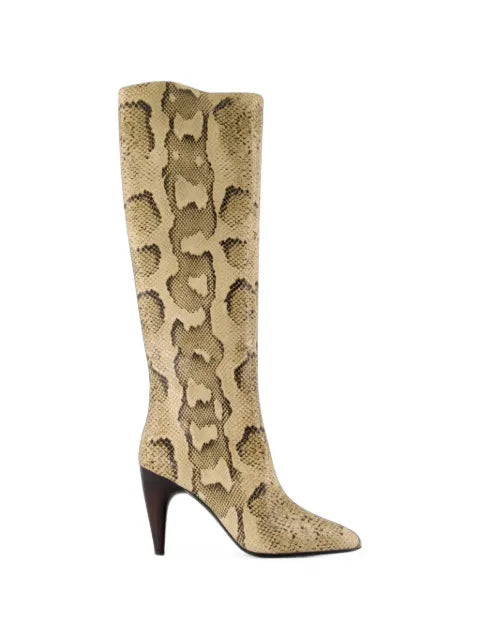 ISABEL MARANT Jany snake-effect boots