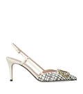Valentino Garavani Tweed VLogo Slingback Pumps 80