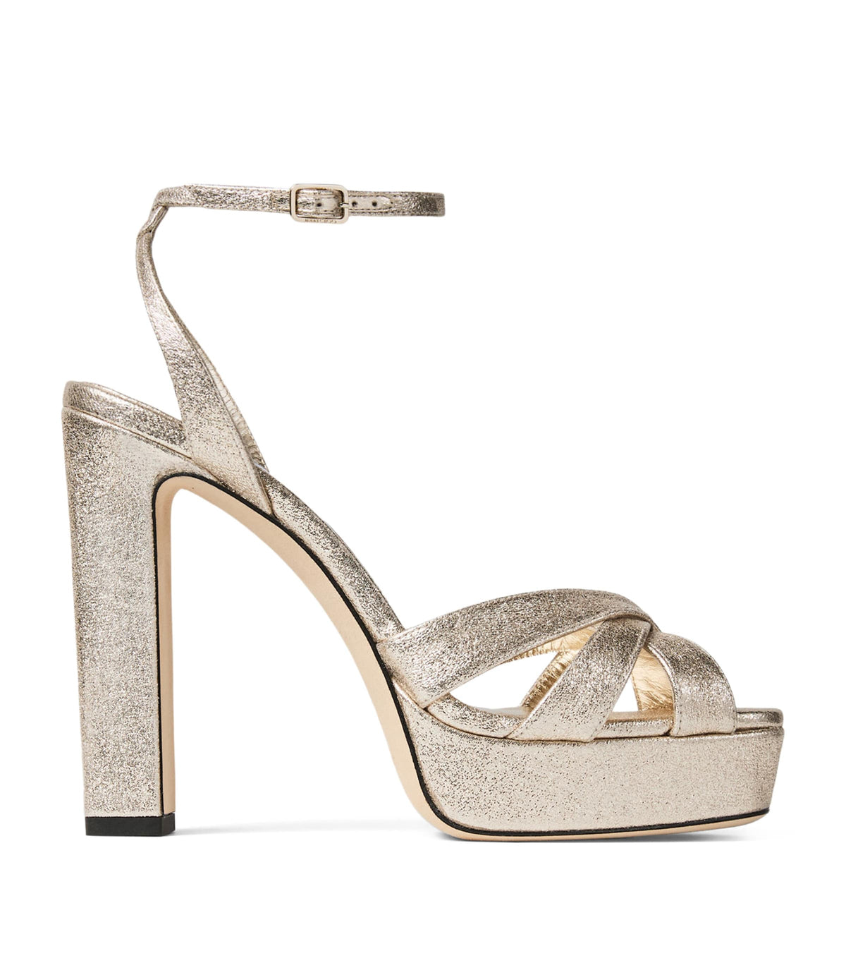 Jimmy Choo Kove 120 Metallic Platform Sandals
