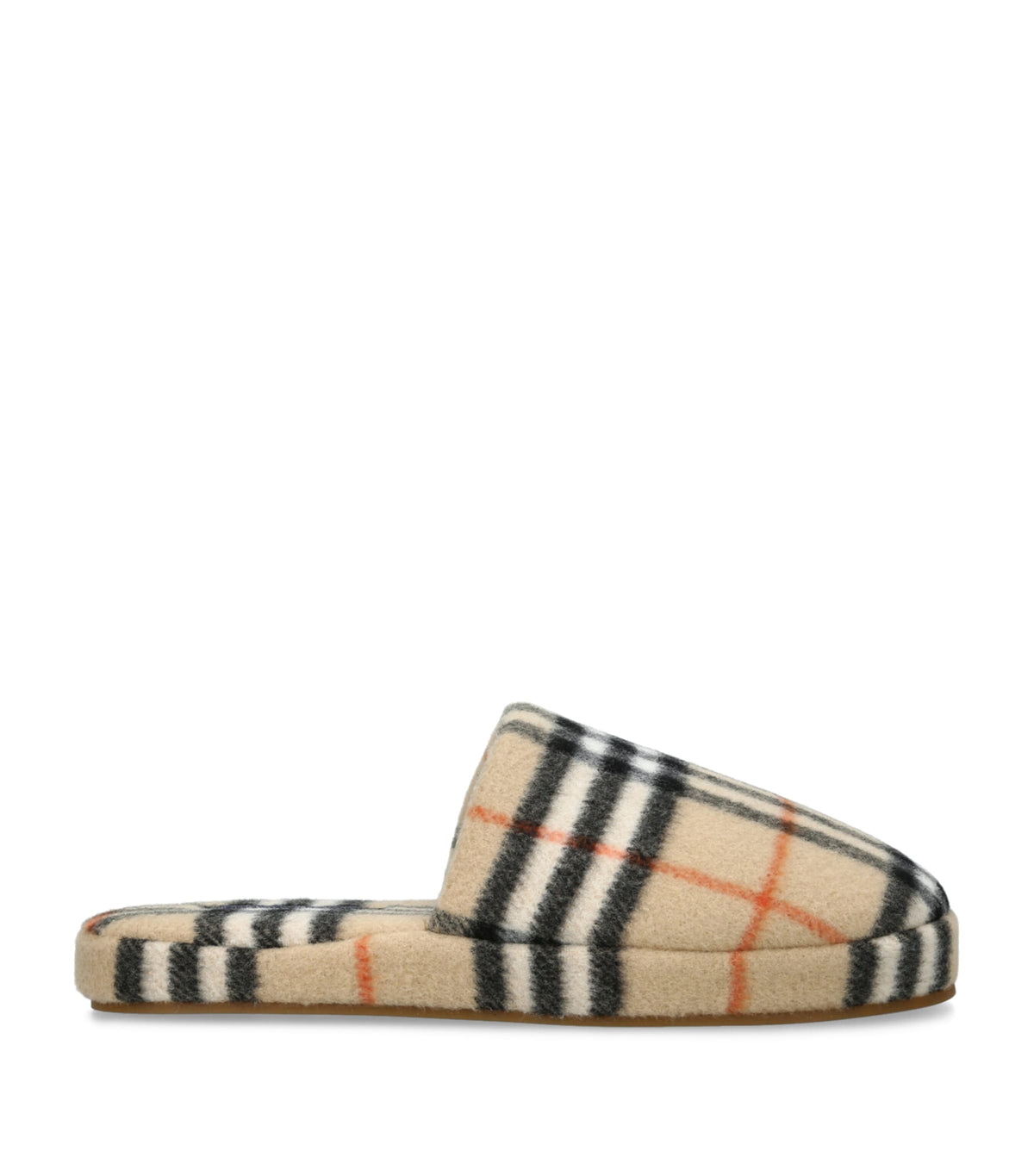 Burberry Wool-Blend Check Slippers