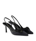 Prada Cashmere Bow-Detail Slingback Pumps 75