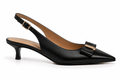 CASSIELA BLACK GOLD BOW GLEE KITTEN HEEL