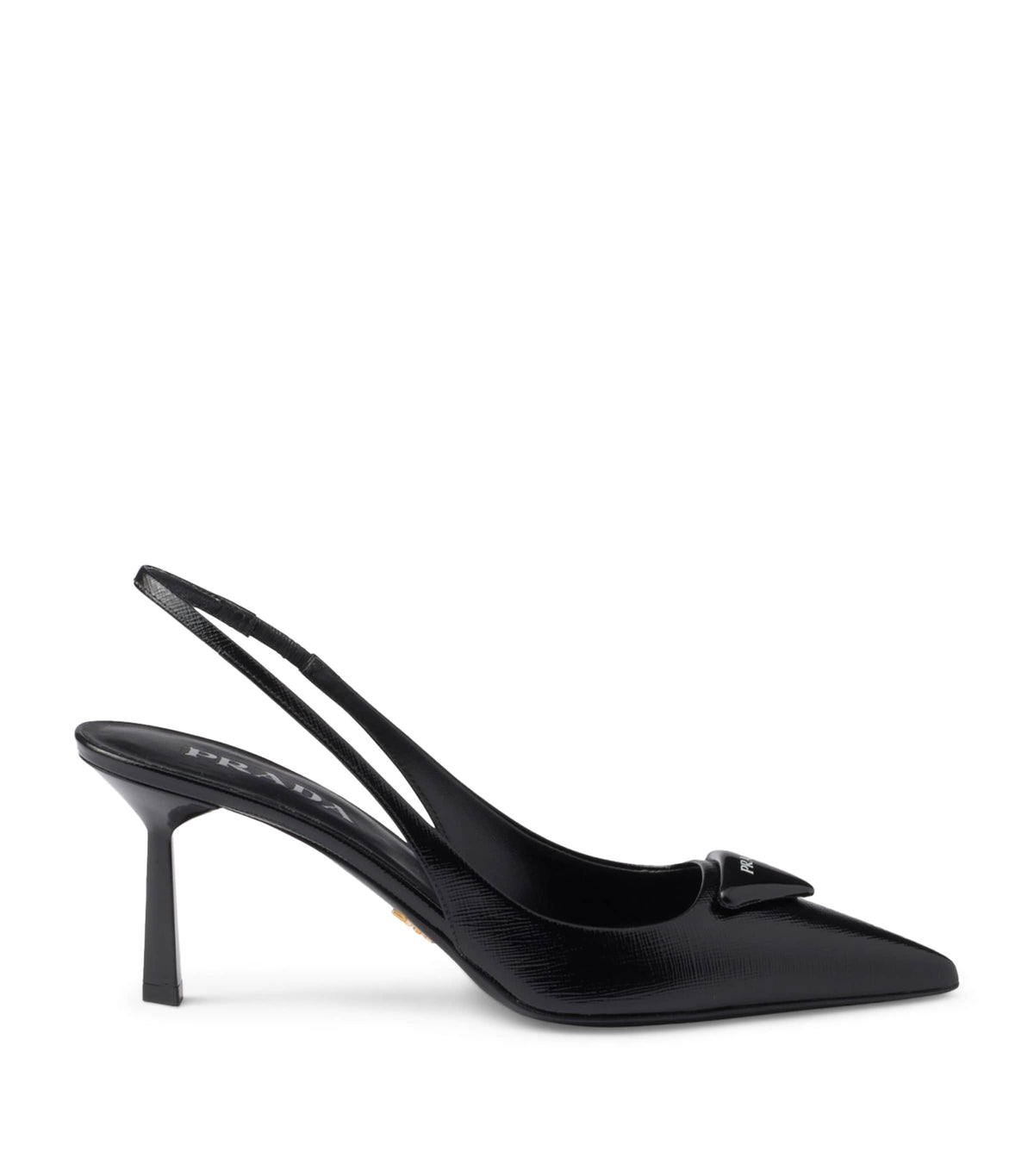 Prada Saffiano Leather Slingback Pumps 75