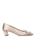 Roger Vivier Satin Belle Vivier Pumps 45
