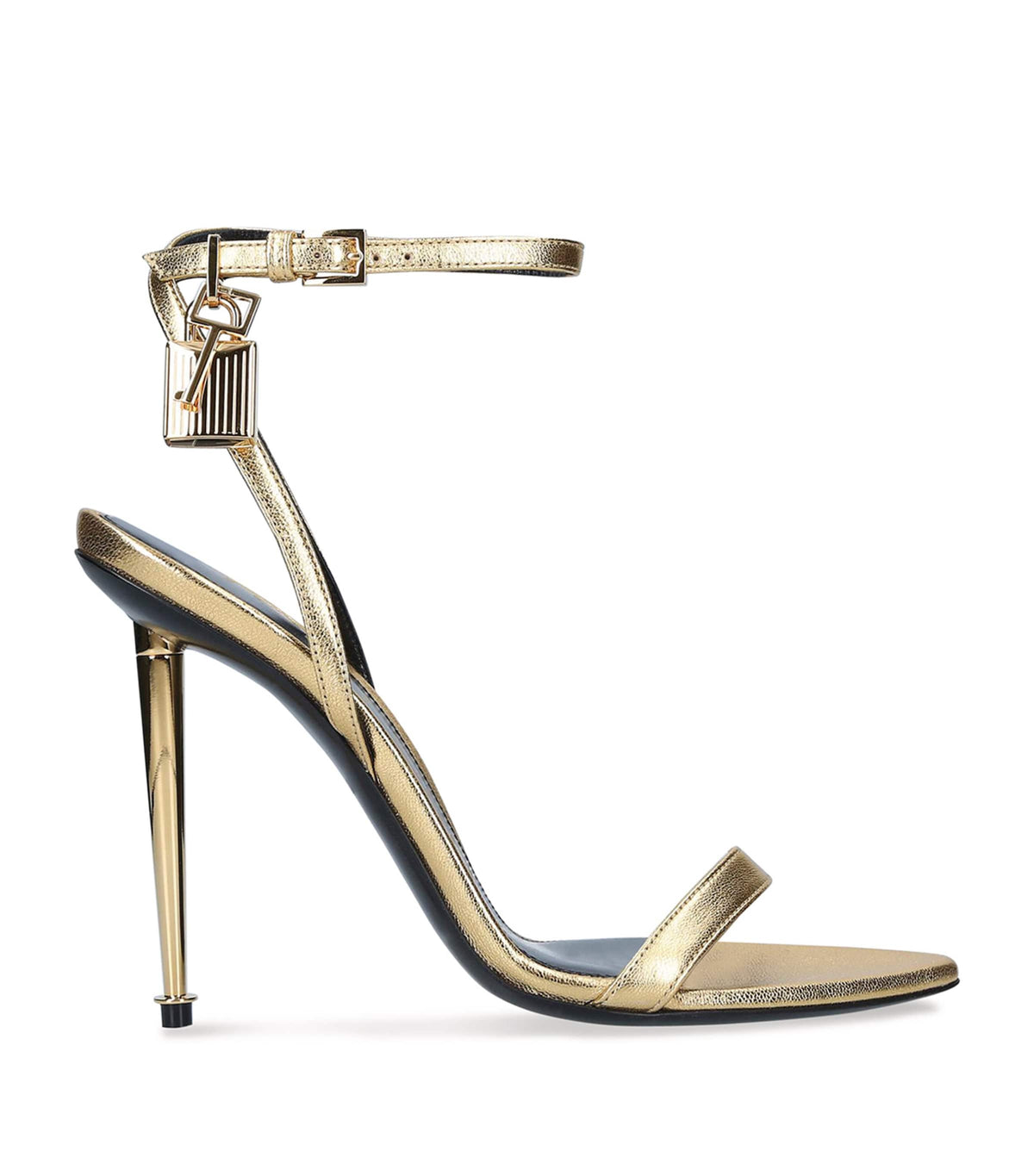 TOM FORD Leather Padlock Sandals 105