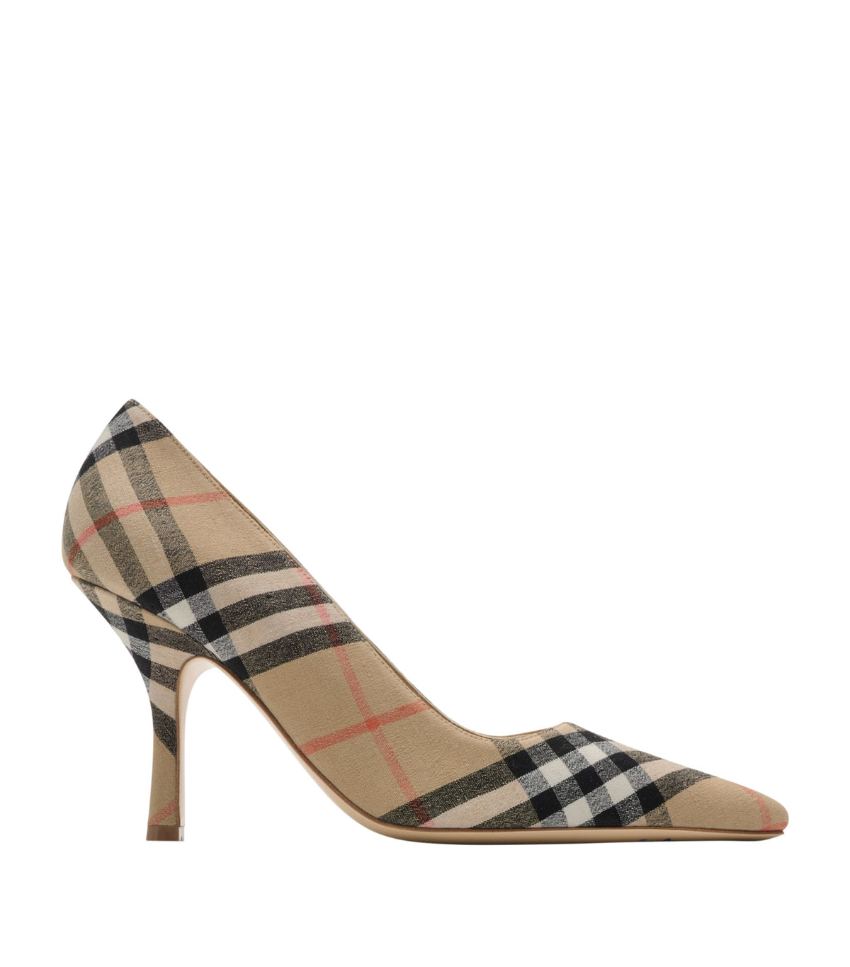 Burberry Linen Check Dame Pumps 90