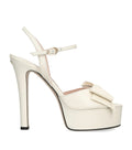 Valentino Garavani Leather Bowow Platform Sandals 130
