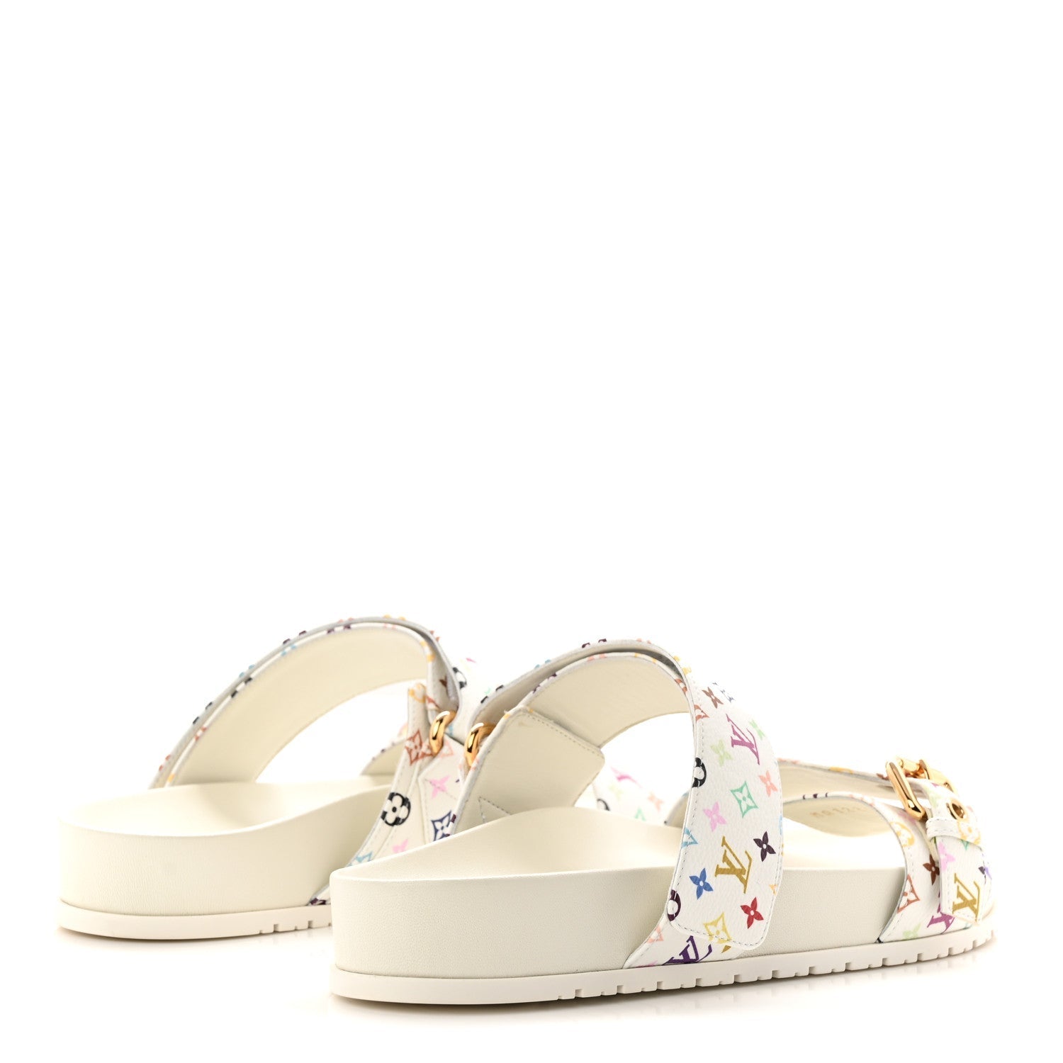 LOUIS VUITTON LV X TM MONOGRAM MULTICOLOR BOM DIA COMFORT MULE WHITE