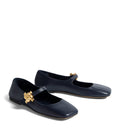Bottega Veneta Leather Buckle Ballet Flats